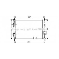 DNA2279 AVA QUALITY COOLING Радіатор охолодження двигуна