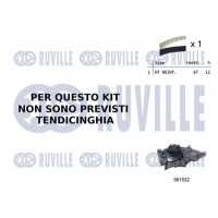 55B0031 RUVILLE Водяний насос комплект зубчастого ременя