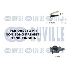 55B0031 RUVILLE Водяний насос комплект зубчастого ременя