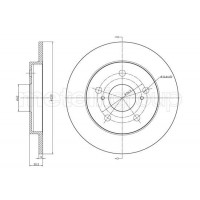 800-977C CIFAM Гальмівний диск