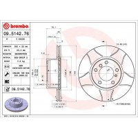 09.5142.76 BREMBO Гальмівний диск