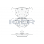 181684 ICER Комплект гальмівних колодок дисковий гальм