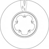 DF6752S TRW Гальмівний диск