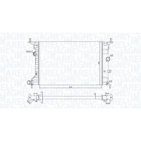 350213194800 MAGNETI MARELLI Радіатор охолодження двигуна