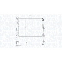 350213165300 MAGNETI MARELLI Радіатор охолодження двигуна