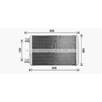 CR6145 AVA QUALITY COOLING Теплообмінник обігрів салону