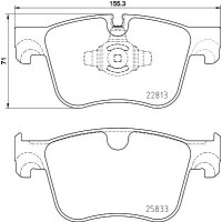 8DB 355 036-491 HELLA PAGID Комплект гальмівних колодок дисковий гальм
