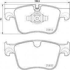8DB 355 036-491 HELLA PAGID Комплект гальмівних колодок дисковий гальм
