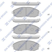 SP1099 Hi-Q Комплект гальмівних колодок дисковий гальм