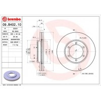 09.B402.10 BREMBO Гальмівний диск