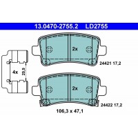 13.0470-2755.2 ATE Комплект гальмівних колодок дисковий гальм