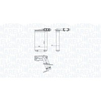350218445000 MAGNETI MARELLI Теплообмінник обігрів салону