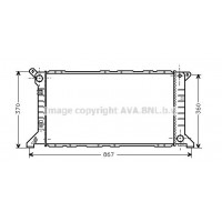 FD2206 AVA QUALITY COOLING Радіатор охолодження двигуна
