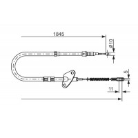 1 987 477 119 BOSCH Тросик, cтояночный тормоз