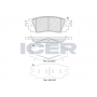 182262 ICER Комплект гальмівних колодок дисковий гальм