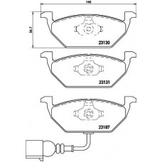 P 85 072X BREMBO Комплект гальмівних колодок дисковий гальм