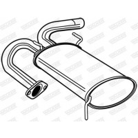 22991 WALKER Глушник вихлопних газів кінцевий