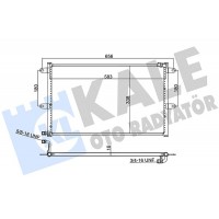 384600 KALE OTO RADYATÖR Конденсатор кондиціонера