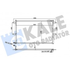 384600 KALE OTO RADYATÖR Конденсатор кондиціонера
