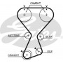 K01T313 GATES Комплект ременя ГРМ