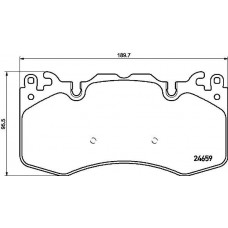 P 44 023 BREMBO Комплект гальмівних колодок дисковий гальм