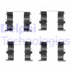 LX0418 DELPHI Комплектуючі колодки дискового гальма
