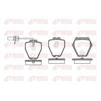 0752.02 REMSA Комплект гальмівних колодок дисковий гальм