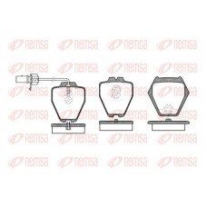 0752.02 REMSA Комплект гальмівних колодок дисковий гальм