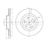 800-1356C CIFAM Гальмівний диск