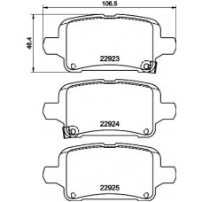 8DB 355 037-721 HELLA PAGID Комплект гальмівних колодок дисковий гальм 8DB 355 037-721 HELLA PAGID Комплект гальмівних колодок дисковий гальм
