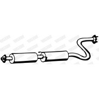 12341 WALKER Середній глушник вихлопних газів