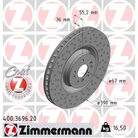 400.3696.20 ZIMMERMANN Гальмівний диск