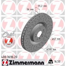 400.3696.20 ZIMMERMANN Гальмівний диск