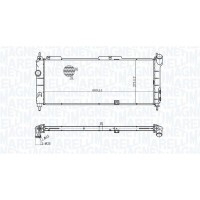 350213175300 MAGNETI MARELLI Радіатор охолодження двигуна
