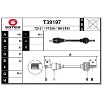 T39197 EAI Привідний вал