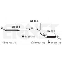 520065 ERNST Глушник вихлопних газів кінцевий