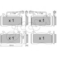822-1141-0 CIFAM КомплеК т гальмівних колодок, дискове гальмо