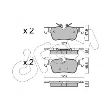 822-1038-0 CIFAM Комплект гальмівних колодок дисковий гальм