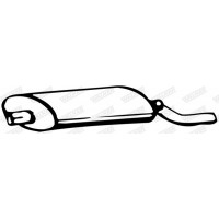 04773 WALKER Глушник вихлопних газів кінцевий