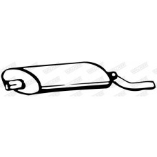 04773 WALKER Глушник вихлопних газів кінцевий