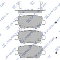 SP4063 Hi-Q Комплект гальмівних колодок дисковий гальм