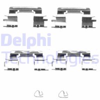 LX0385 DELPHI Комплектуючі колодки дискового гальма