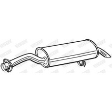 19085 WALKER Глушник вихлопних газів кінцевий