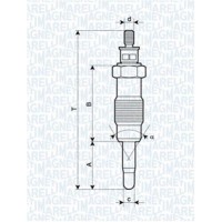 062580704304 MAGNETI MARELLI Свічка розжарювання