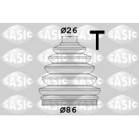 1906054 SASIC Комплект пыльника, Привідний вал