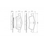 0 986 494 130 BOSCH Комплект гальмівних колодок дисковий гальм