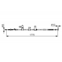 1 987 482 347 BOSCH Тросик, cтояночный тормоз