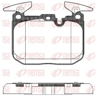1491.00 REMSA Комплект гальмівних колодок дисковий гальм