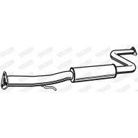 21262 WALKER Середній глушник вихлопних газів