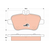 GDB1920 TRW КомплеК т гальмівних колодок, дискове гальмо
